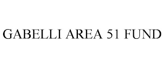 GABELLI AREA 51 FUND