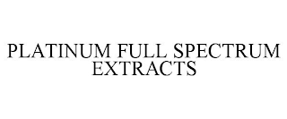 PLATINUM FULL SPECTRUM EXTRACTS