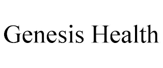 GENESIS HEALTH