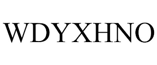 WDYXHNO