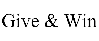 GIVE & WIN