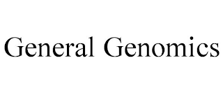 GENERAL GENOMICS