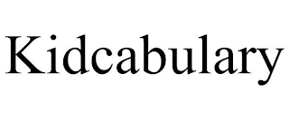 KIDCABULARY