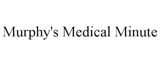 MURPHY'S MEDICAL MINUTE