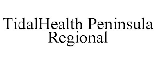 TIDALHEALTH PENINSULA REGIONAL