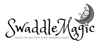 SWADDLE MAGIC NIGHT OR DAY, KEEP SLEEP TROUBLES AWAY