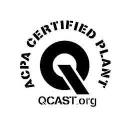 ACPA CERTIFIED PLANT Q QCAST.ORG