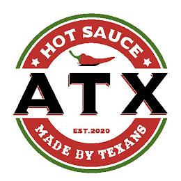 HOT SAUCE ATX EST. 2020 MADE BY TEXANS