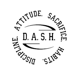 D.A.S.H. DISCIPLINE. ATTITUDE. SACRIFICE. HABITS.