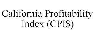 CALIFORNIA PROFITABILITY INDEX (CPI$)