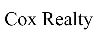 COX REALTY
