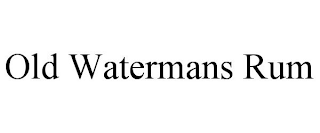 OLD WATERMANS RUM