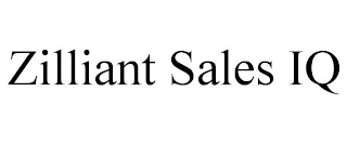 ZILLIANT SALES IQ