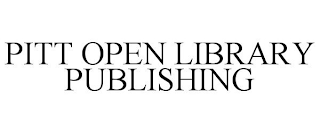 PITT OPEN LIBRARY PUBLISHING