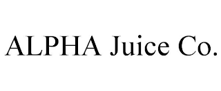 ALPHA JUICE CO.