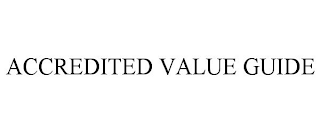 ACCREDITED VALUE GUIDE