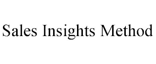 SALES INSIGHTS METHOD