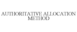 AUTHORITATIVE ALLOCATION METHOD