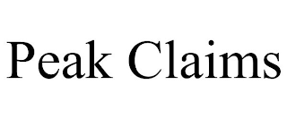 PEAK CLAIMS