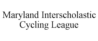 MARYLAND INTERSCHOLASTIC CYCLING LEAGUE