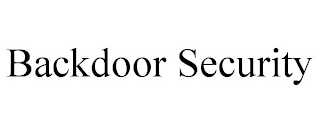 BACKDOOR SECURITY