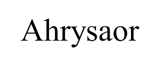 AHRYSAOR