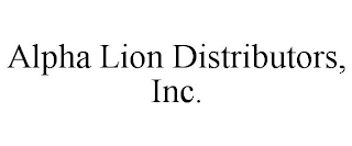 ALPHA LION DISTRIBUTORS, INC.