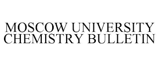 MOSCOW UNIVERSITY CHEMISTRY BULLETIN