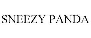 SNEEZY PANDA