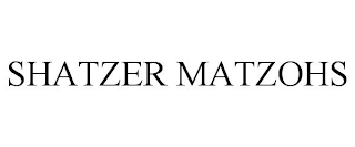 SHATZER MATZOHS