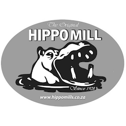 THE ORIGINAL HIPPO MILL SINCE 1928 WWW.HIPPOMILLS.CO.ZA