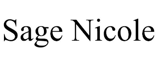 SAGE NICOLE