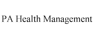 PA HEALTH MANAGEMENT