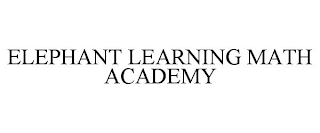 ELEPHANT LEARNING MATH ACADEMY