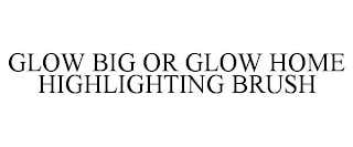 GLOW BIG OR GLOW HOME HIGHLIGHTING BRUSH
