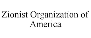 ZIONIST ORGANIZATION OF AMERICA