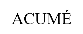 ACUMÉ