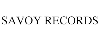 SAVOY RECORDS