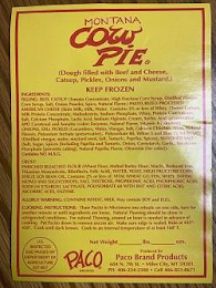 MONTANA COW PIE