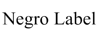 NEGRO LABEL