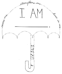 I AM COVERS ME STRENGTHENS ME LIVES IN ME JESUS