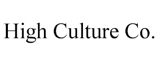 HIGH CULTURE CO.