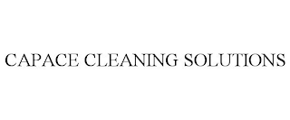 CAPACE CLEANING SOLUTIONS