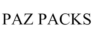 PAZ PACKS