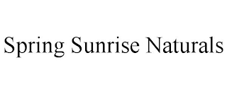SPRING SUNRISE NATURALS