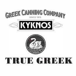 GREEK CANNING COMPANY SINCE 1915 KYKNOS TRUE GREEK