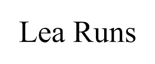 LEA RUNS