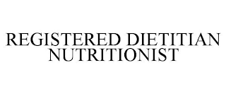 REGISTERED DIETITIAN NUTRITIONIST