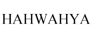 HAHWAHYA