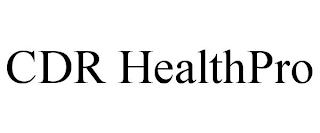 CDR HEALTHPRO